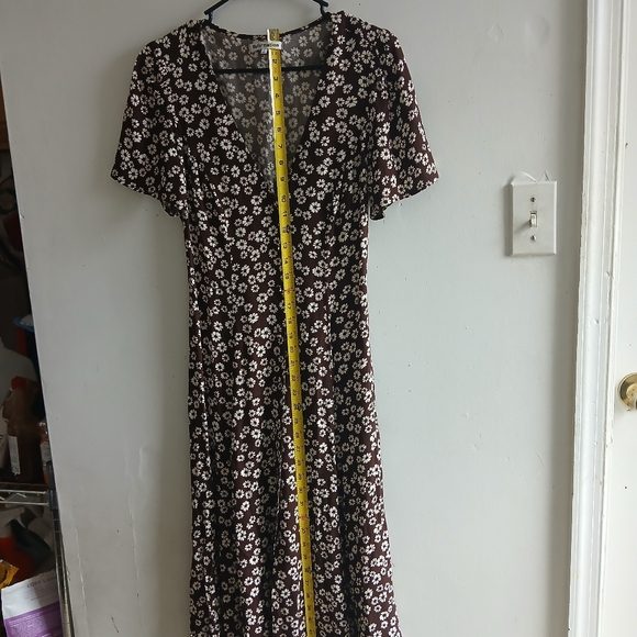 Reformation Chocolate Floral Midi Dress - Picture 7 of 8